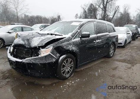 2012 Honda Odyssey Ex-L z USA, uszkodzony, nr VIN 5FNRL5H65CB074850